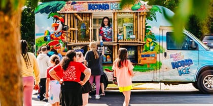 Kona Ice at wedding reception