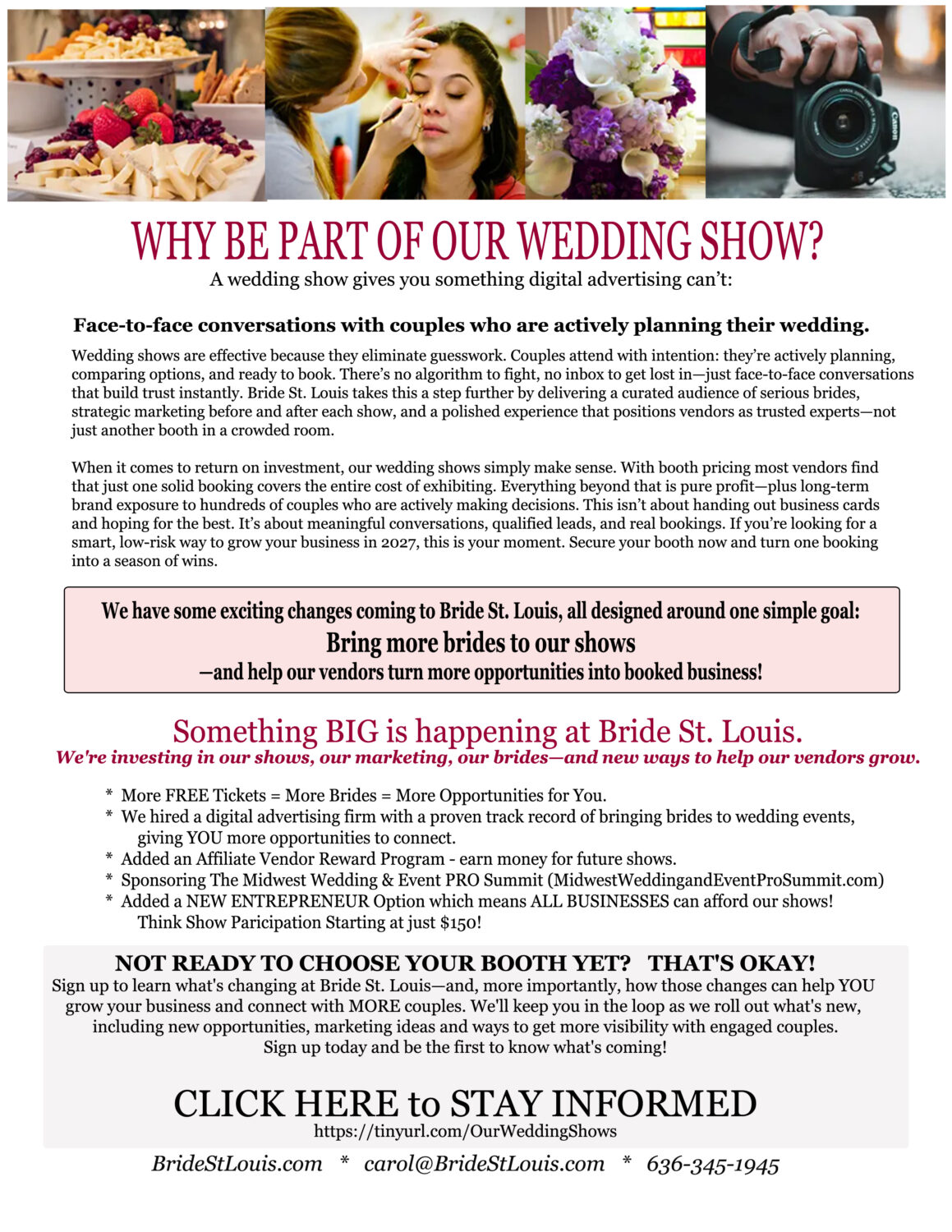 Why Wedding Shows are your best way to connect with brides.